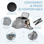 Petsfit Small Cat Carrier Soft Airline Approved Expandable Carrier - Image 6