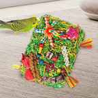 Bird Toys Parakeet Toys, Large-Sized Parrot Foraging & Shredding Cage Hanging - Image 7