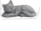 Garden Sleeping Cat Memorial Stone Cat Grave Marker Remembrance Kitten Statues - Image 5