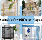 Daoeny Bird Cage Seed Catcher, Large Bird Cage Cover, Adjustable Soft Airy - Image 6