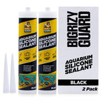 Aquarium Silicone Sealant Black 2x10.14 Fl oz Cartridge by BIGRIZYGUARD