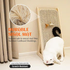 PETKARAY Cat Scratcher, Sisal Scratching Ramp, L Shape Scratch Pad - Image 5
