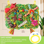 Bird Toys Parakeet Toys, Large-Sized Parrot Foraging & Shredding Cage Hanging - Image 2