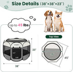 Love's cabin Pet Puppy Dog Playpen, Large Dog Tent Crates Cage Indoor/Outdoor - Image 3