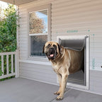 Baboni Pet Door for Wall, Steel Frame and Telescoping Tunnel, Aluminum Lock - Image 6