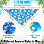 Sanwuta 48 Pcs Dog Bandana Bulk Summer Scarf Washable Flamingo Dogs Bibs - Image 2