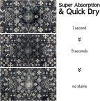 Pet Food Mats for Floor, Absorbent Dog Mat for Food and Water Dispenser Mat - Image 3