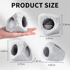 COMSUN 12 PCS Aquarium Decoration Cave Set, Ceramic Fish Tank Hideaway Rock - Image 3