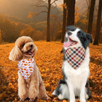 Fall Dog Bandanas Large 3PCS, 6 Pattern Thanksgiving Scarf - Image 6