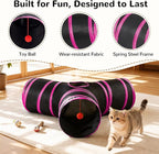 Tempcore Pet Tube Toys 3 Way Collapsible, Cat Tunnels - Image 7