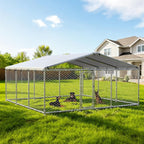 15.3'x15.3'Large Outdoor Dog Kennel Outside– Heavy-Duty Dog Enclosure by Unknown