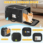 HUANLANG Soft-Sided Cat Carrier Airline Approved, Dog Carriers - Image 3