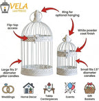 Vela Lanterns Bird Cage Decor Candle Holder Lantern Decorative Wedding Table - Image 6