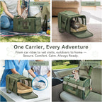 Petsfit 19x12x12 Pet Carrier for Large Cats, Soft-Sided Small Dog Travel Carrier - Image 8