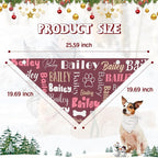 Personalized Dog Bandanas Custom Neckwear Name Button Anti-loosening Dog Scarf - Image 7