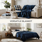 gogobunny Waterproof Bed Blanket, Reversible Sherpa Fleece Throw Blanket - Image 3