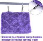 MOACC Winter Warm Bird Nest House Shed Hut Hanging Hammock Finch Cage Plush - Image 6