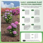 18 PCS Plant Protector from Animals, 6 Pack 12x12 Inch Metal Plant Cages - Image 3