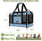 Cat Carrier 18 x 11 x 11 Top Loading Soft-Sided Pet Travel Bag Over 15lbs - Image 2