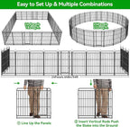 Heavy Duty Dog Playpen: 24 Steel Panels 47" Height, Square Steel Pipe - Image 8