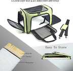 Soft Sided Carrier for Small Medium Cats Dogs, Removable Pad Collapsible Travel - Image 2