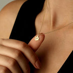 Personalized Cute Dog Cat Paw Name Necklace Forever Love Custom Heart Pendant - Image 5