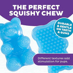 Outward Hound Gummiez Bear Dog Toy & Treat Stuffer, 4.7″ x 3″ Blue - Image 3