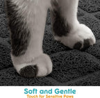 Cat Litter Mat Litter Trapping Mat, Less Waste Cat Litter Box Mat, Soft on - Image 4
