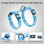 Cat Harness and Leash Set, Adjustable Kitten Harness Escape Proof Cats Harness - Image 4