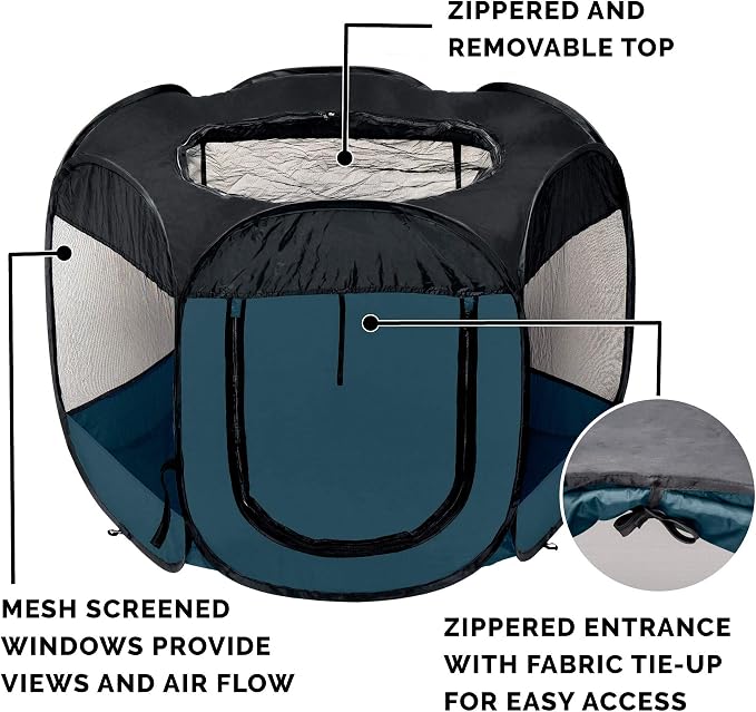 Furhaven Pop Up Playpen Pet Tent Playground - Image 4