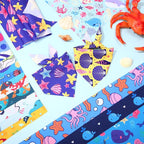 100 Pcs Dog Bandanas Bulk Hawaiian Dog Bandanas Summer 3 Sizes Washable - Image 4