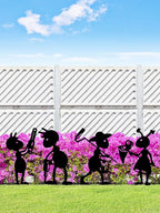 4 Piece Metal Ant Garden Decorative Stakes - Image 4