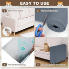Cat Scratch Furniture Protector, 78.7"x15.8" Cat Scratching Mat, Trimmable - Image 6