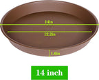 4 Pack of 14 inch Plant Saucer, Heavy Duty Round Plant Trays - Image 2