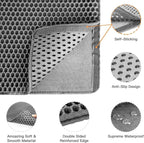 Cat Litter Mat-30"X24" Jumbo Litter Trapping Mat EVA Honeycomb, Urine & - Image 8