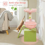PETEPELA Flower Cat Tree for Indoor Cats, Cozy Hammock and Removable Flower Bed - Image 5