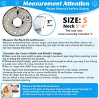 Inflatable Dog Cone with Anti-Licking Clear Shield, Protective Dog Donut Collar - Image 3