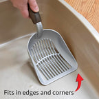 Kitty City Metal Cat Litter Scoop – Durable Non-Stick Aluminum Cat Scoop - Image 3