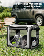 Pecute Dog Car Carrier Light Weight 19.7×16.9×14.8in, Dog Carrier Easy to - Image 5