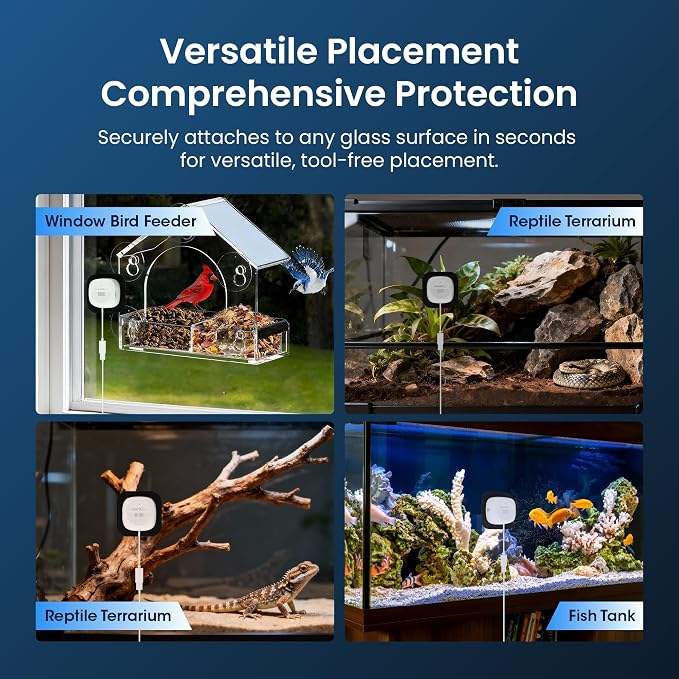 3MP 2K Aquarium & Terrarium Pet Camera.Magnetic Install &Close-Focus Lens - Image 6