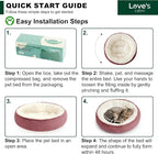 Love's cabin Round Donut Cat and Dog Cushion Bed, 20in Pet Bed - Image 8