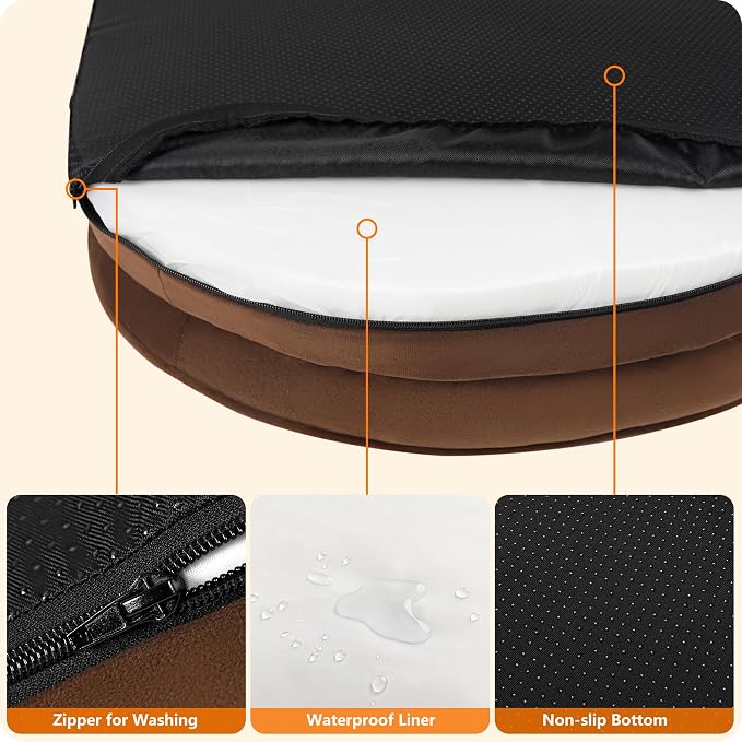 Dwanton Orthopedic Dog Bed for Large Dogs - Image 6