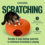 Cattasaurus Peekaboo Cat Cave, Extra Spacious - Image 2