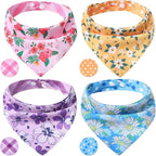 PAWCHIE Spring Dog Bandanas Small Reversible Styles Pet Triangle Scarf Bibs by PAWCHIE