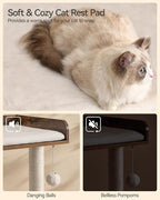FourFurPets 43.7" Cat Tree, Modern Cat Tree Tower, Cat Tower - Image 6