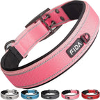 Fida Heavy Duty Dog Collar 1.5” Width, Ultra Soft Neoprene Padded, Adjustable by Fida