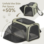 Petsfit Expandable Cat Carrier Dog Carrier, Soft-Sided Collapsible Portable Pet - Image 4