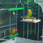 Bird Perches for Cage, Natural Wood Platform Bird Swing Bird Perch Stand Paw - Image 5