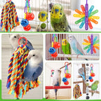 Small Bird Toys Parakeet Cage Accessories, Parakeet Toys, Swing Hanging - Image 4