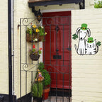 Fiwochic St Patrick's Dogs Cat Decorations Metal Shamrock Wall Art Irish Pet - Image 5